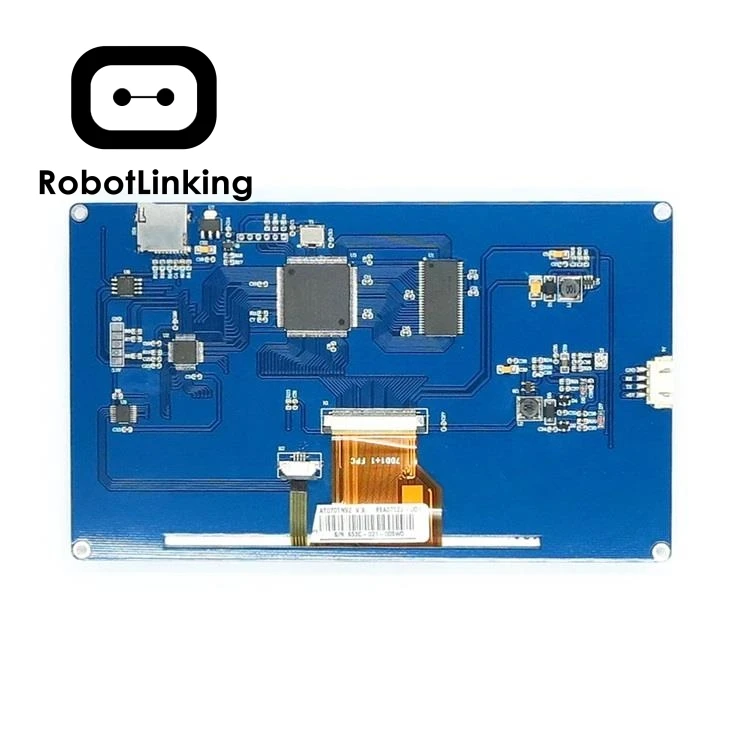 Сенсорная ЖК панель для Raspberry Pi 7 0 дюйма TFT 800x480 UART HMI|Интегральные схемы| |