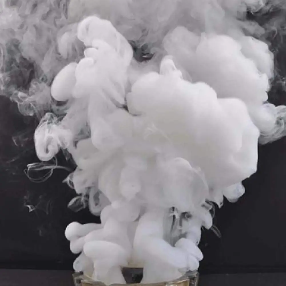 1 коробка красочный магический дым трюки реквизит пожарные советы забавная игрушка пиротехника дым торт туман маг профессиональный карманные предметы - Цвет: 1box White