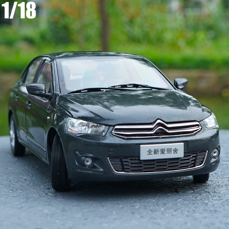Модель литая в масштабе 1:18 для Citroen C Elysee серый редкий седан игрушечный автомобиль