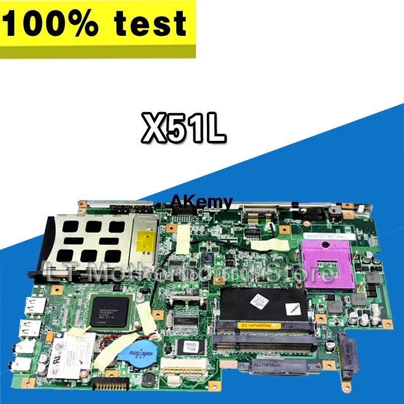 Системная материнская плата для ноутбука For Asus X51L X58L X571LE REV: 2 1 08G2005XB21Q|laptop motherboard|main