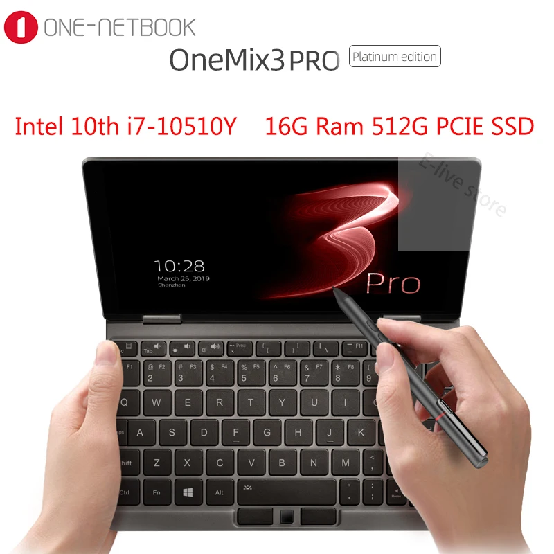 Нетбук One Mix 3 Pro Platinum intel Core i7 10510Y 8 4 дюймов IPS экран 16 Гб Ram 512 PCIE Win 10|Планшеты| |