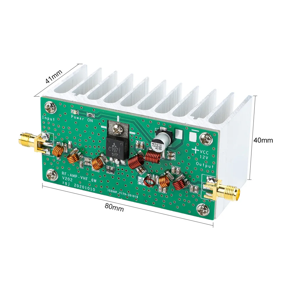 Усилитель мощности AIYIMA 6 Вт 140-170 МГц УКВ 12 В для FM-передатчика радиолюбительского
