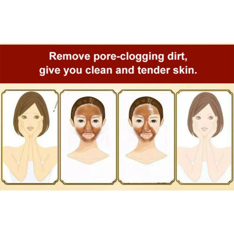 

Beauty Exfoliating Mask Tear Remove Blackheads Acne Skin Dirt Clean Pore Shrink Skin Care Mild Non-Irritating SSwell