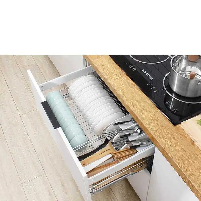 

Storage Accessories Rangement Cocina Organizador Stainless Steel Cuisine Organizer Kitchen Cabinet Cestas Para Organizar Basket