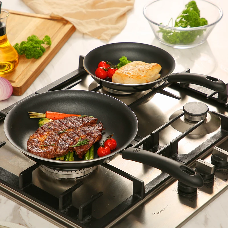 Плита короля Nonstick 2 шт. набор сковородок сковородка для омлета сковородки Пан