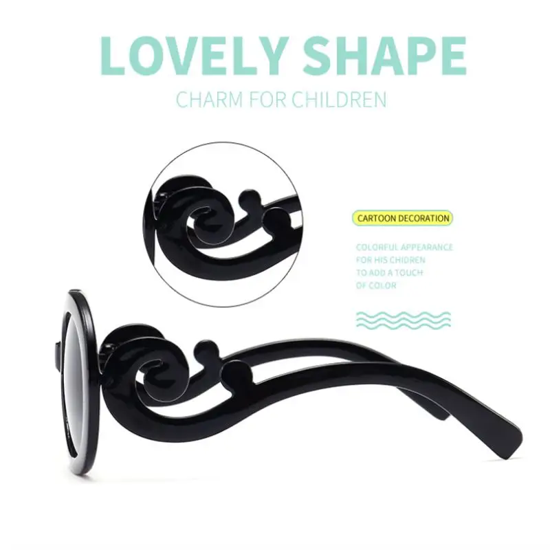 Детские солнцезащитные очки 2021 милые Солнцезащитные с защитой от излучения UV400