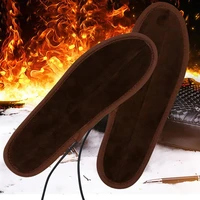 1 pair soft cold proof usb charging electric heating insole foot warmer pad insole foot warmer pad