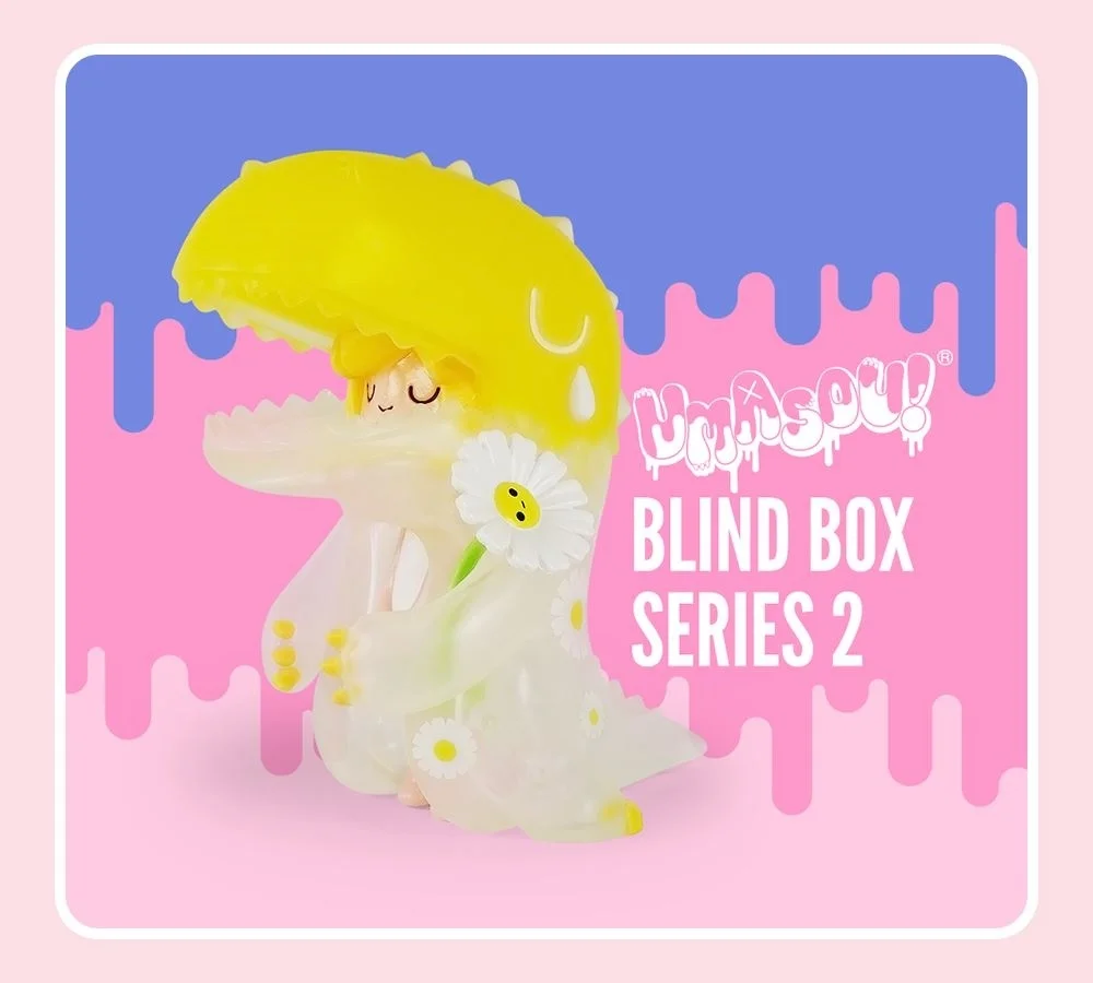 

Blind box toy dinosaur girl second generation series Caja Ciega animal hand-made cute girl heart doll decoration mysterious box