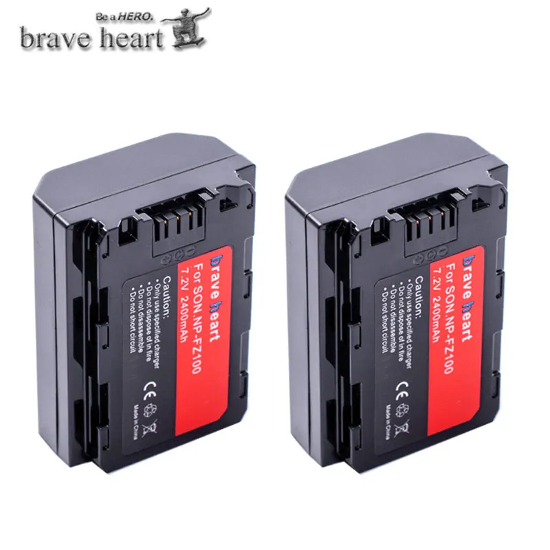 2battery Акумуляторная батарея NP-FZ100 NPFZ100 NP FZ100 батареи для камеры sony Alpha 9 A9 9R A9R 9S A9S A7RIII A7R3 7RM3 A7m3 BC-QZ1 - Цвет: 2battery