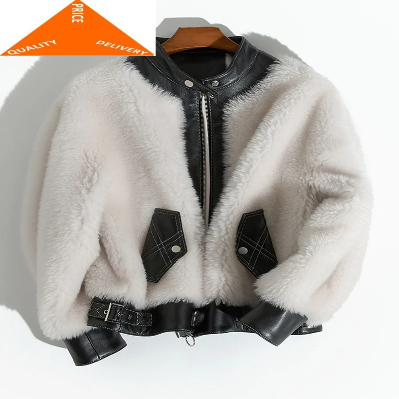

Jacket Female Winter Fashion Real Fur Women Clothes 2020 Korean Streetwear Cashmere Coat Warm Wool Jackets B99F64084