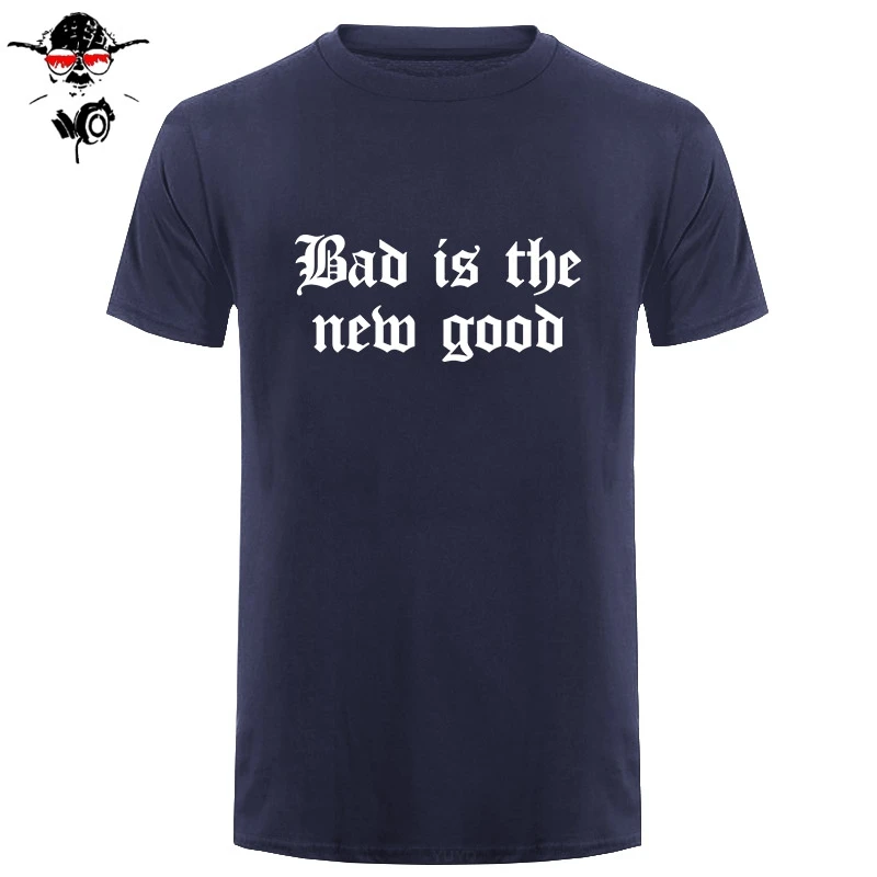 BAD IS THE NEW GOOD Мужская футболка с принтом слоган SWAG хипстер RELIGION CROSS топ унисекс