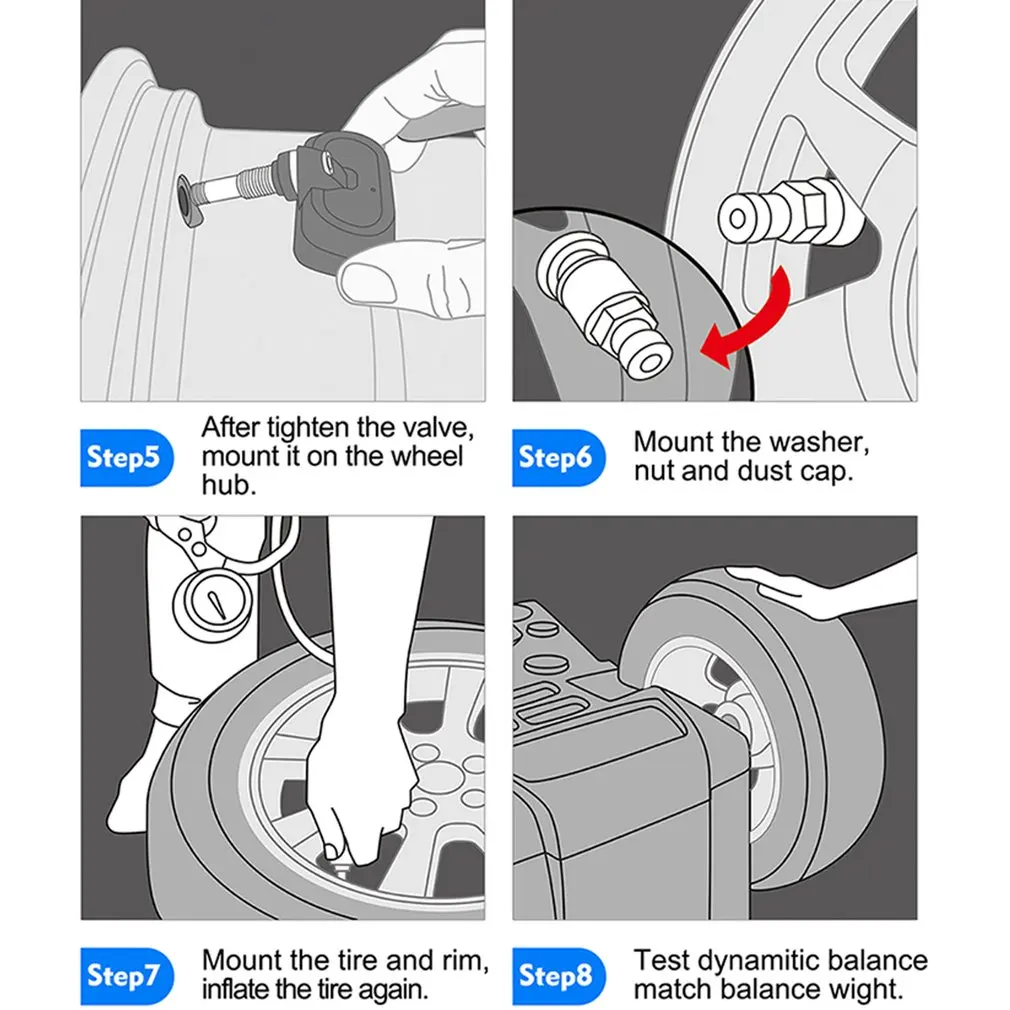 Catuo новая Автомобильная TPMS система контроля давления в шинах с 4 внутренними