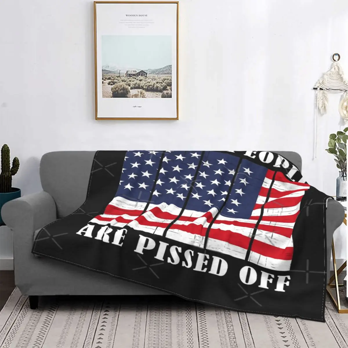 

We The People Are mold Off-Manta para cama, cubrecama a cuadros, manta de Picnic, colchas para camas, 1 manta