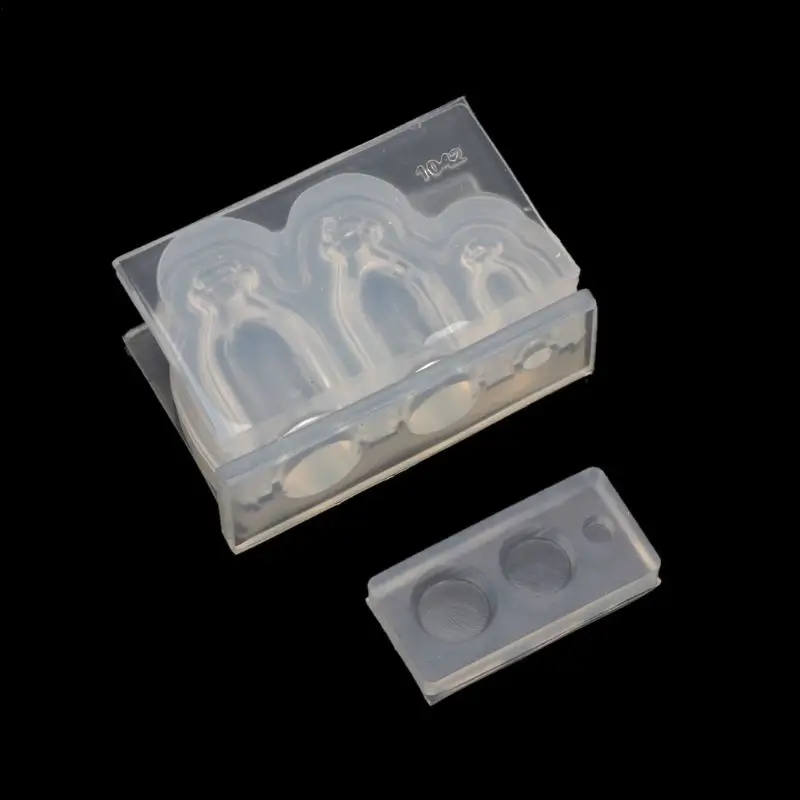 

Mini Glass Bottle Milk Drink Bottle Resin Casting Mold Food Play Silicone Mold K3KC