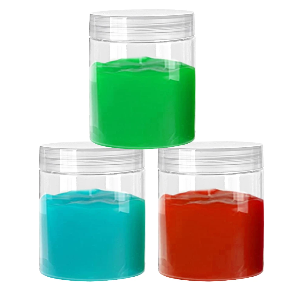 

Пластиковые технические цилиндры, 50 шт., контейнер с прозрачной крышкой для пищевых продуктов, крема, образцов, бальзама для домашнего хране...