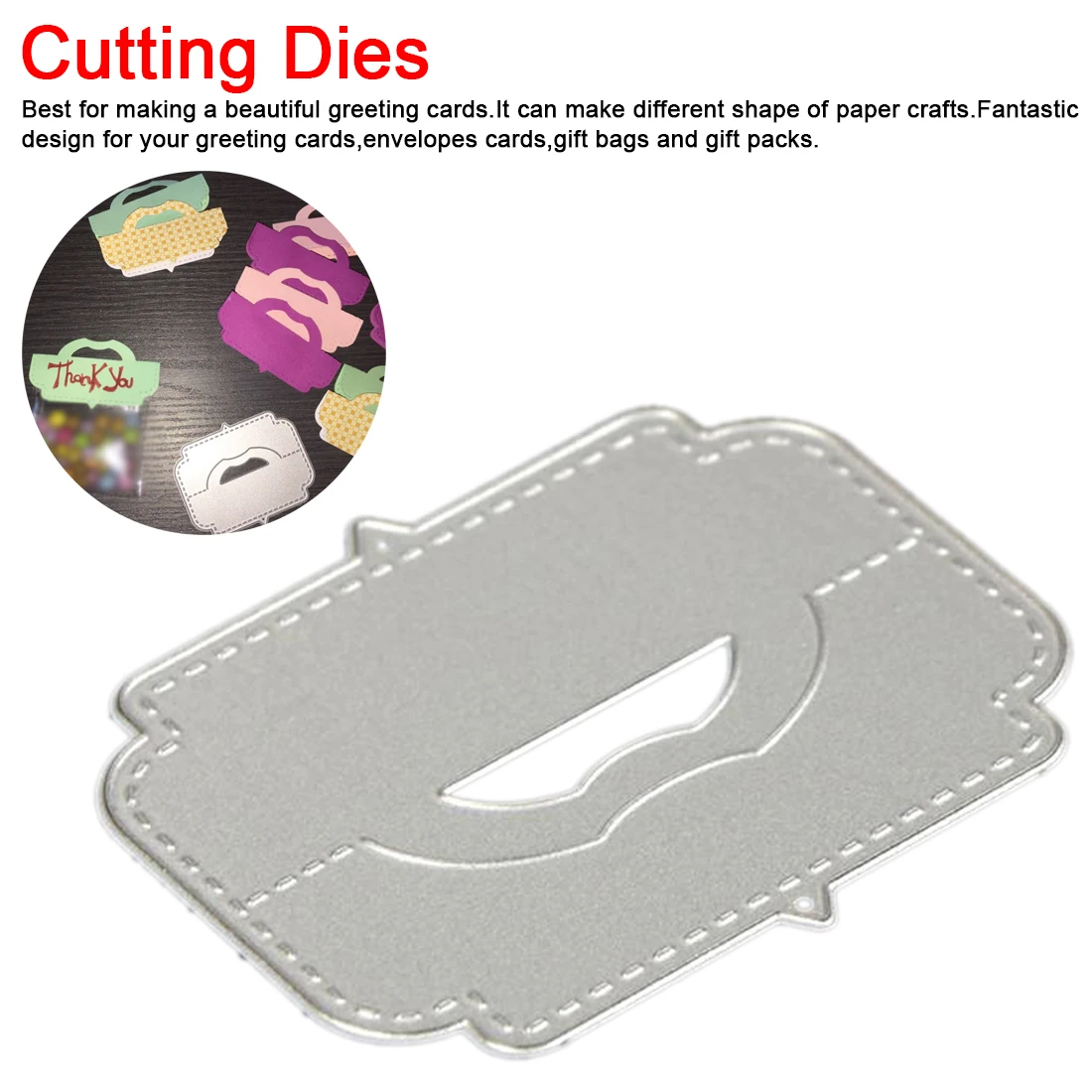 1 шт. Подарочная коробка для карт Сумка с верхним наконечником металлические