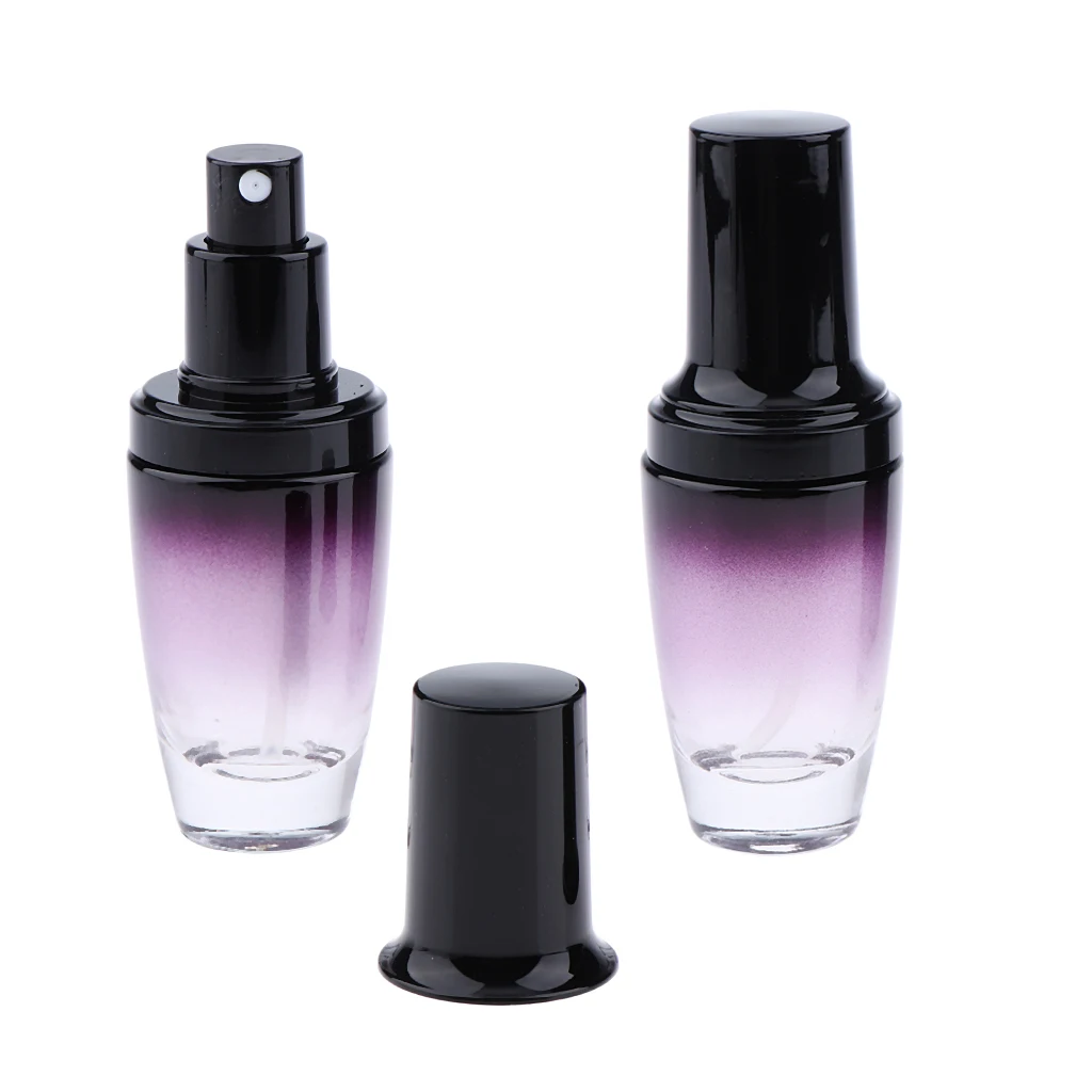 

2Pcs Glass Perfume Empty Bottle Atomizer Pump Sprayer Refillable Travel