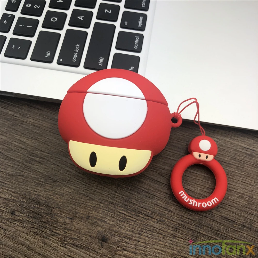 Чехол Super Maryo для Apple Airpods 2 3 Pro симпатичный защитный чехол с японским аниме футляр