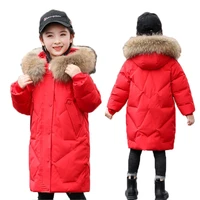 winter jacket for girls childrens clothing outerwear overalls girls 4 13 years warm clothes kids fur coat teenage cotton parka