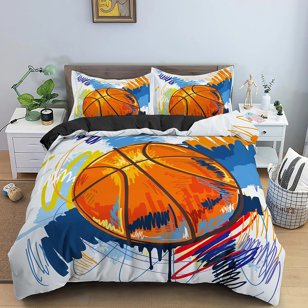 

Football Pattern Bedding Sets Luxury Duvet Cover Bed Linen Bedclothes Twin/Queen/King Size Bed Room For Kids Bedding