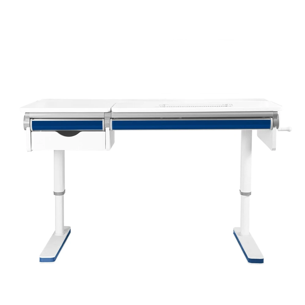 Anatomica Premium-40 set school desk + chair drawer gray / blue pink with armata for schools desks furniture study schoolboys schoogirls tables