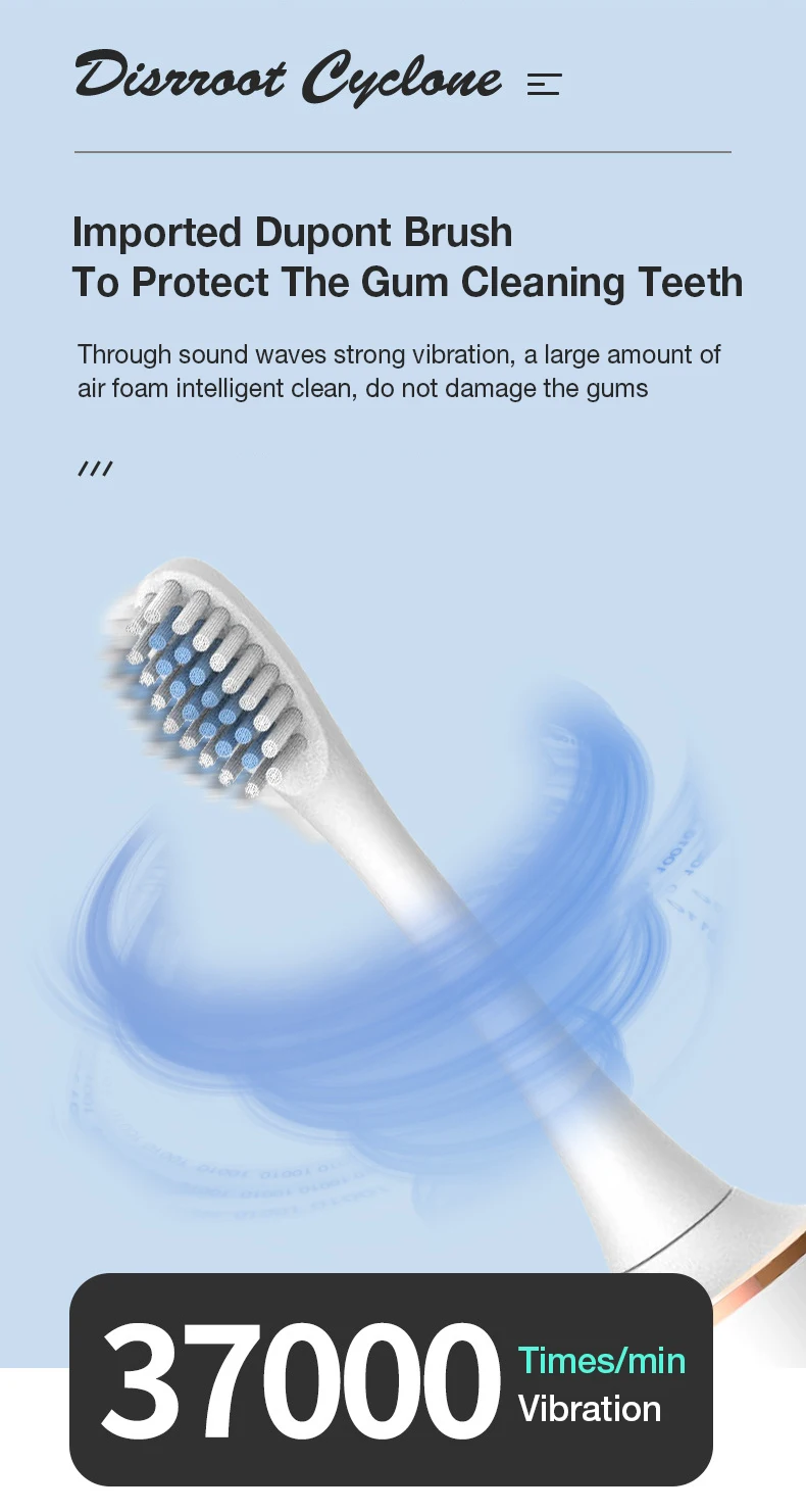 

Electric Toothbrush Rechargeable Buy One Get One Free Sonic Toothbrush 5 Mode Travel Toothbrush