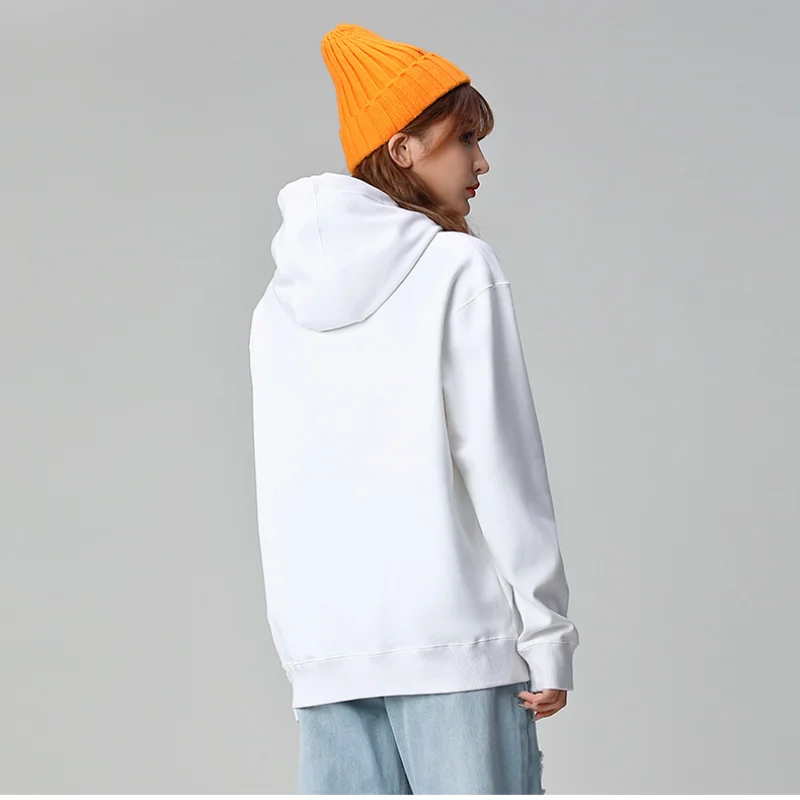 

Women Sweatshirts Cotton Oversized Hoodies Casual Solid Sweatshirts Oversize Pink Sweatshirt with Hood Yellow Cotton Hoodie 2021