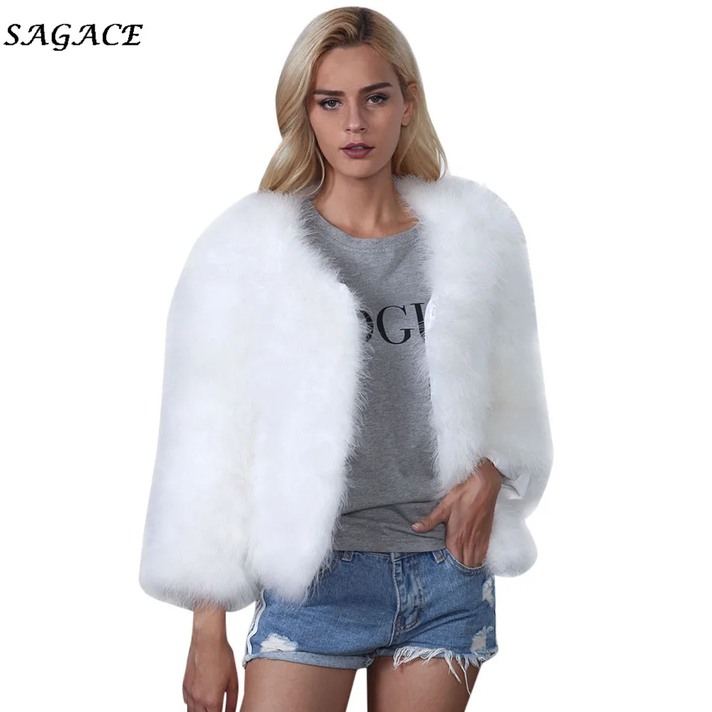 Женская теплая меховая куртка Xmax однотонная Мягкая Повседневная с искусственным