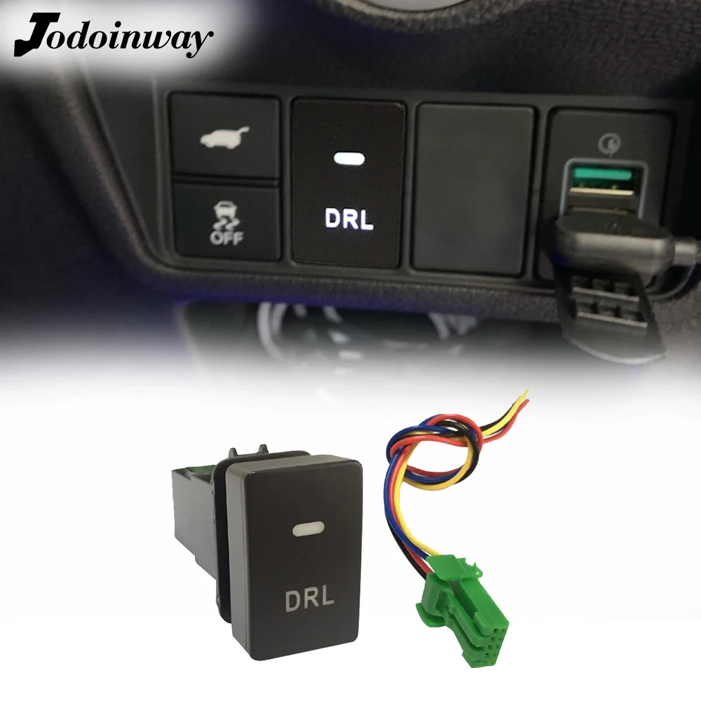 Автомобильный переключатель DRL дневной свет ходовая лампа кнопка переключателя