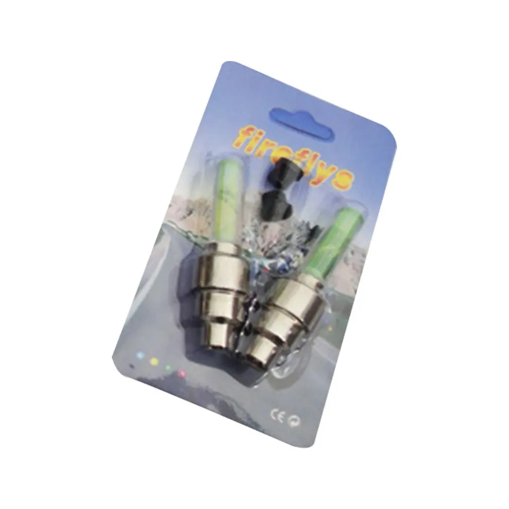 

Bicycle Bike Light Mountain Road LED Tyre Tire Valve Caps Cycling Wheel Spokes Glow Stick Light Gas Nozzle Valve Core