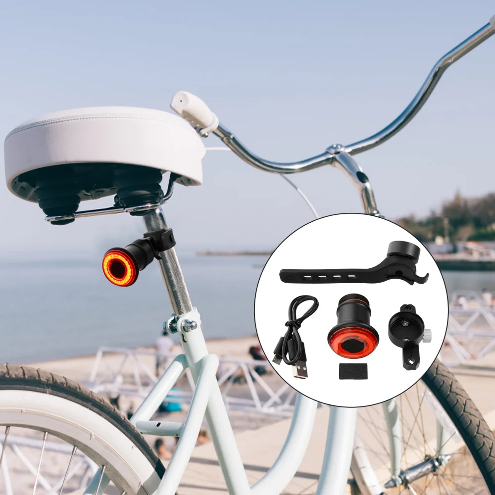 

2pcs LED Bike Tail Lamp Waterproof Bike Tail Light Rechargeable Bike Rear Light