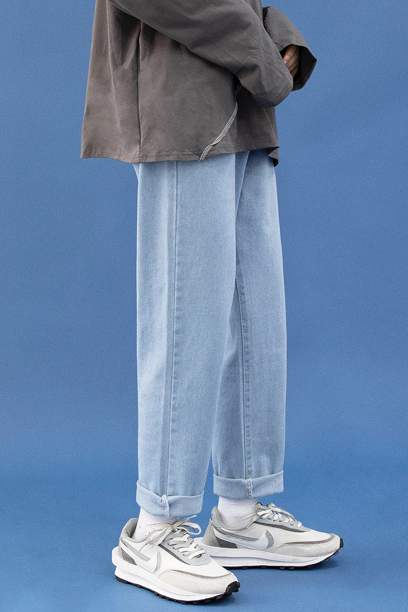 

Men's Loose Straight Summer Thin Korean Style Trendy Ins Fashion Brand All-Matching Pants Trendy