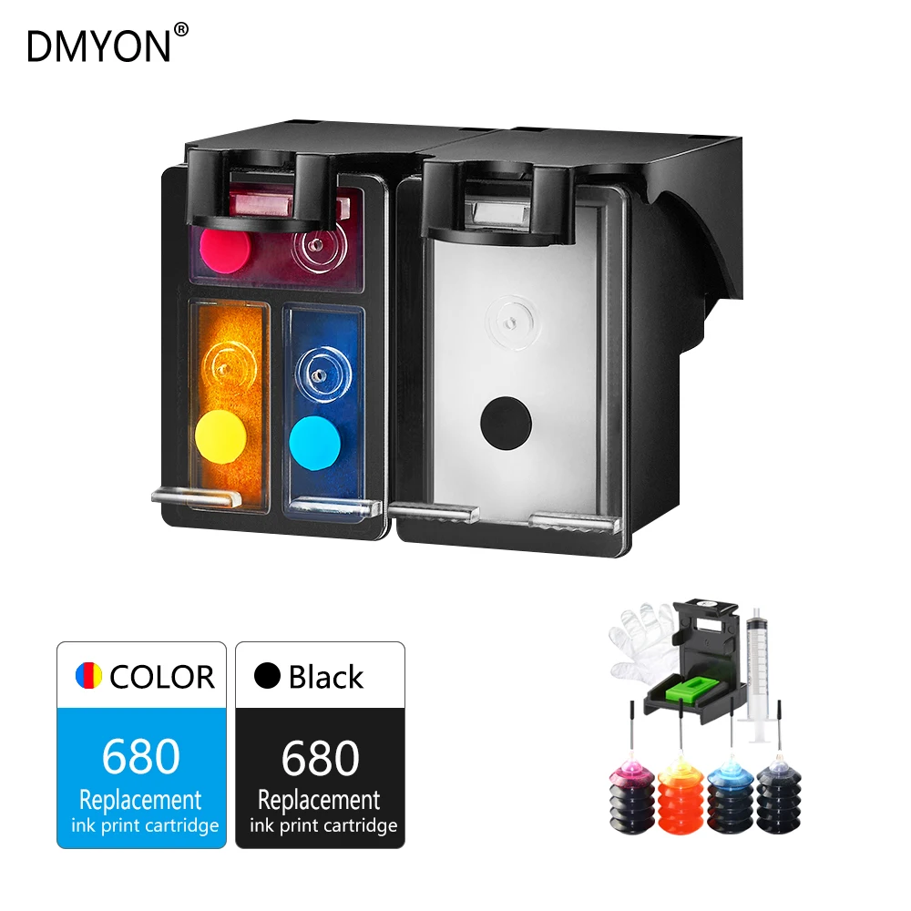 DMYON 680 совместимый картридж с чернилами для принтера Hp Deskjet 2135 2136 2138 3635 3636 3835 4535 4536
