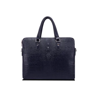 

2020 new Men's Business Briefcase Cross Section Crocodile pattern Shoulder Bag New Shoulder Crossbody laptop Handbag
