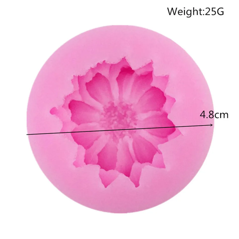 

3D Daisy Flower Shape Cake Mold Silicone Fondant Cake Decoration Tools Pastry Sugarcraft Cupcake Chocolate Soap Baking Mould