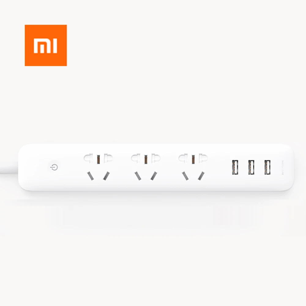 Xiao mi Qing mi умный дом электрическая розетка Wifi приложение беспроводной пульт дистанционного управления 3 порта 3 USB розетка