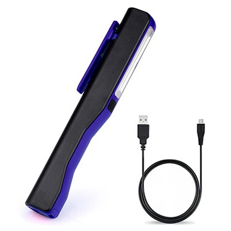 Rechargeable LED COB Portable Camping Work Inspection Light Lamp Hand Torch Magnetic for Household Workshop Automobile Camping b