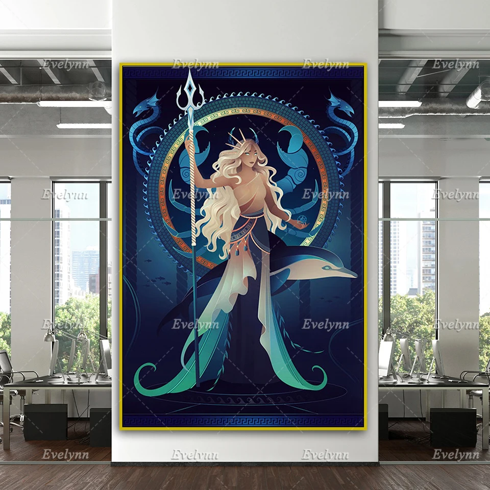 Постеры греческой мифологии ~ амфитрит искусство греческие боги домашний декор