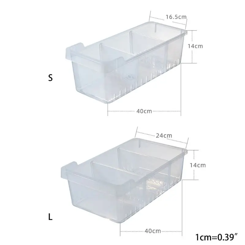 

Drawer Type Refrigerator Fresh-keeping Box with Pulley Pantry Food Storage