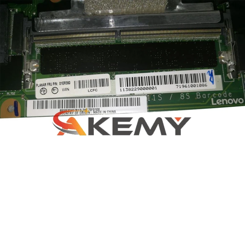 

Akemy NM-A931 Motherboard For Lenovo Thinkpad T470 NM-A931 Laotop Mainboard with i5-7200U CPU