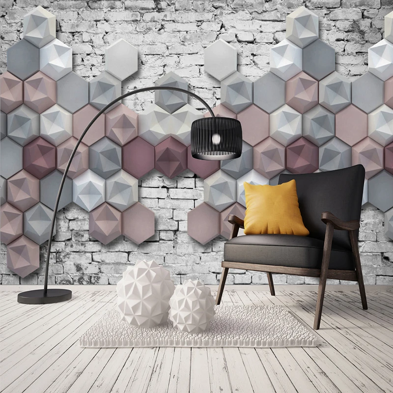 Пользовательские фотообои для гостиной спальни стен рельефная настенная плитка