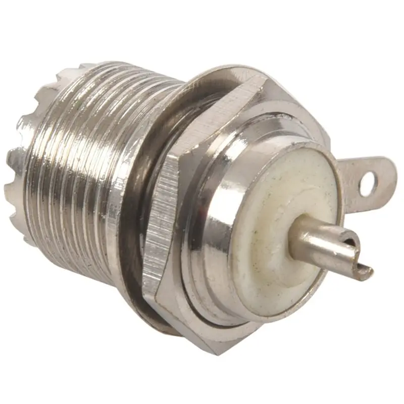 UHF Female SO239 Jack переборка припоя Панель Крепление прямой коннектор RF