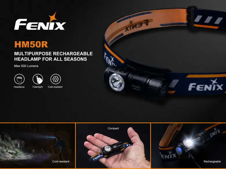 Новое поступление Fenix HM50R CREE XM-L2 U2 светодиодный многоцелевой перезаряжаемый