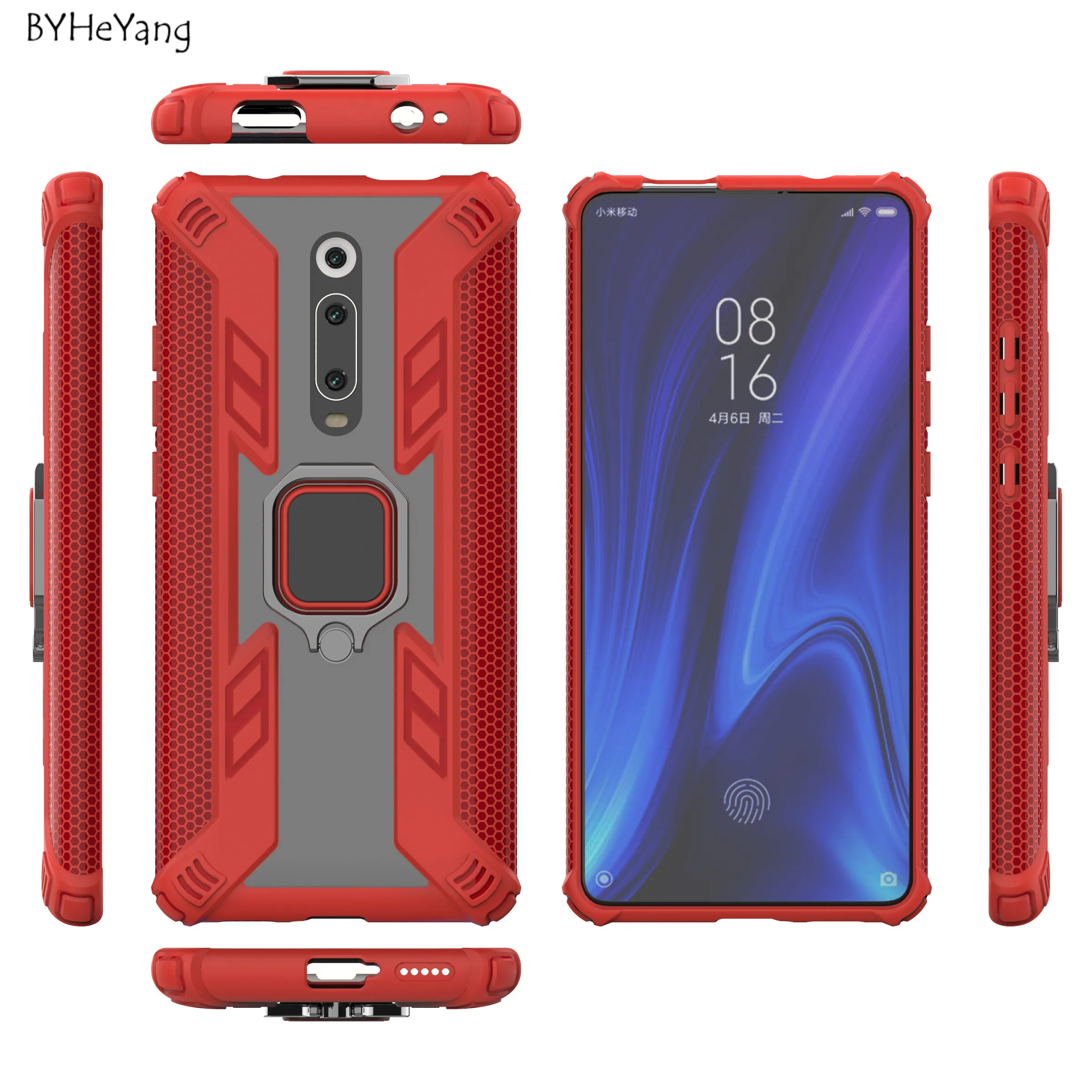 Чехол для Xiaomi Redmi K20 Pro чехол Mi 9T автомобильный магнитный держатель с кольцом