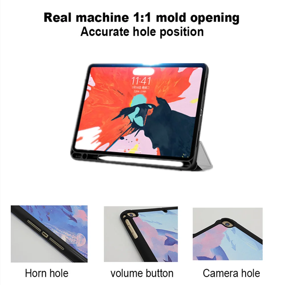 Чехол для iPad Mini 5 2019 Air3 10 7 го поколения 2 дюйма мягкий чехол из термополиуретана и