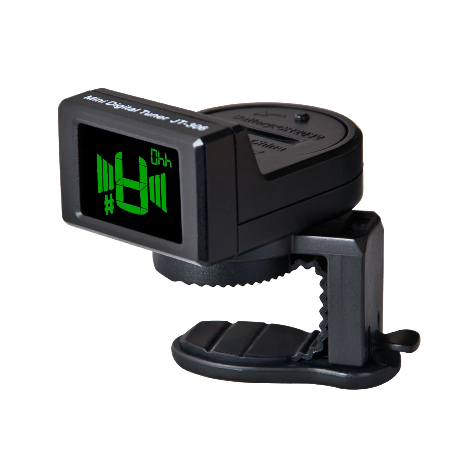jt 306 mini guitar tuner digital lcd clip auf tuner für elektrische akustische klassische gitarre chromatische gitarre bass kostenloser versand f