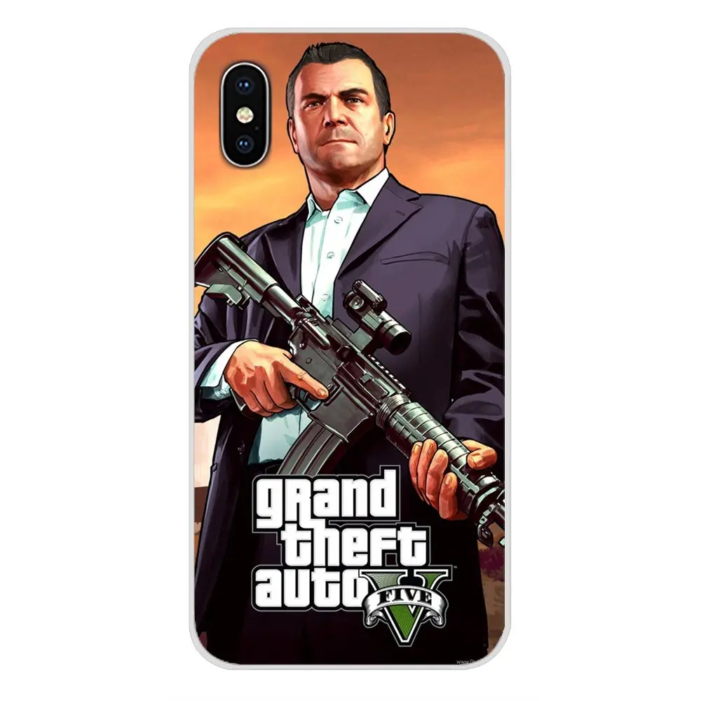 San Andreas GTA Grand Theft Auto 5 для Motorola Moto X4 E4 E5 G5 G5S G6 Z Z2 Z3 G G2 G3 C Play Plus мягкие прозрачные чехлы |