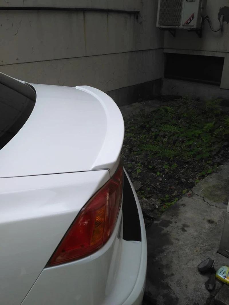 For Mitsubishi Lancer EX Evo 2010 2011 2012 2013 2014 ABS Plastic Unpainted Primer Color Rear Trunk Wing Spoiler | Автомобили и
