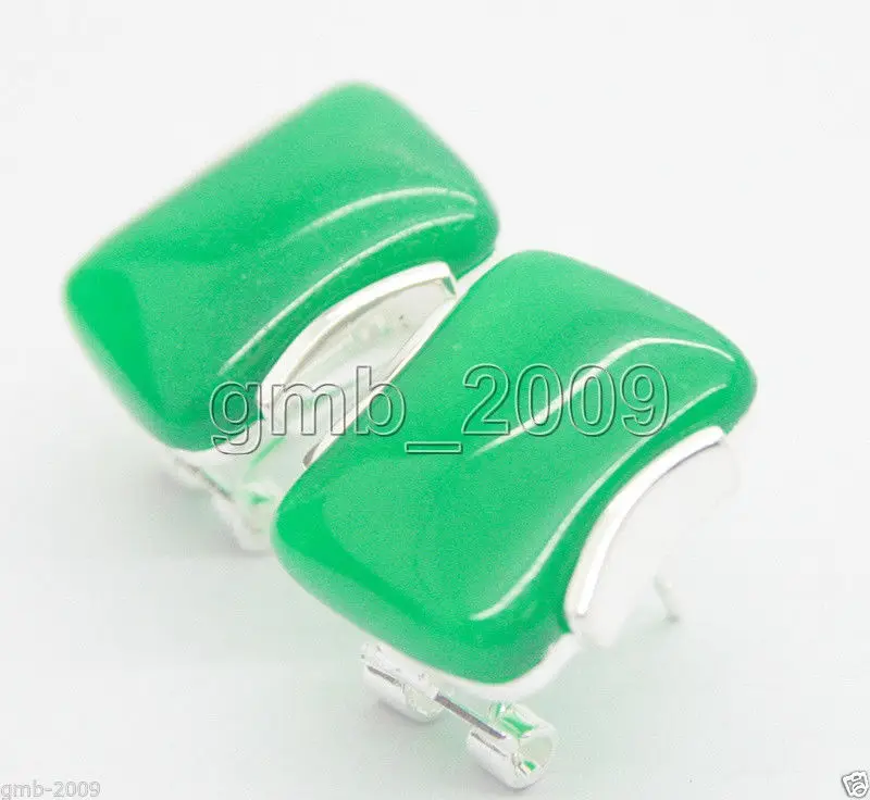 

Новые Элегантные серьги-гвоздики с натуральным зеленым кварцитом из нефрита, 925 пробы