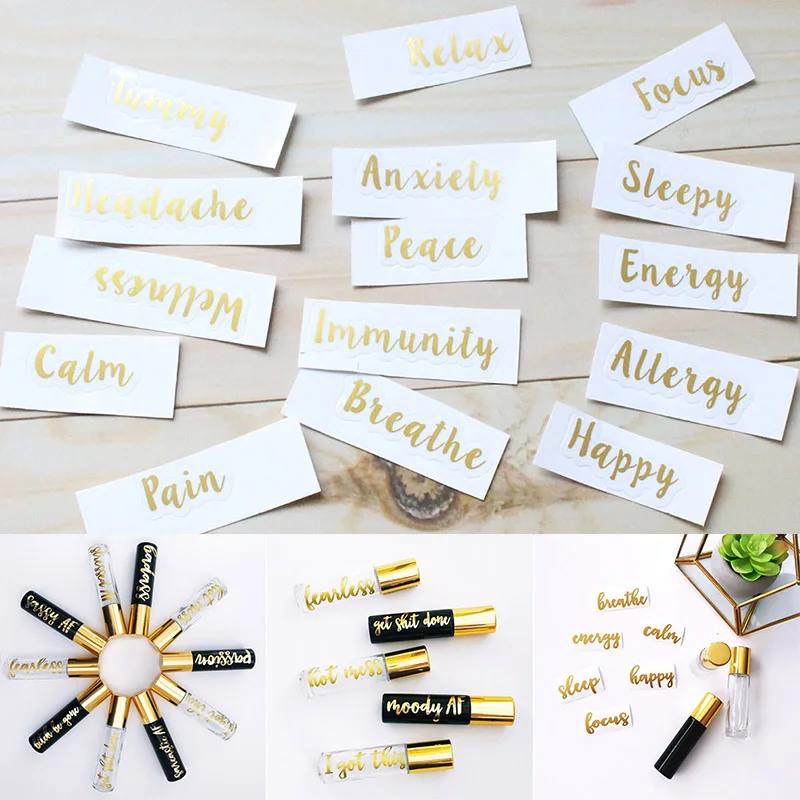 1 шт. флаконы для эфирного масла этикетки наклейки клейкие бирки украшения